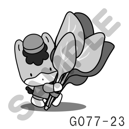 12 帽子・グレー-G077-23