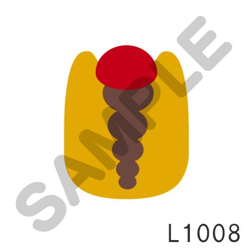 05 赤帽子・フチなし-L1008