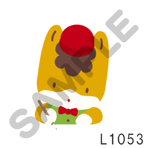 05 赤帽子・フチなし-L1053