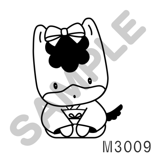 11 リボン・モノトーン-M3009