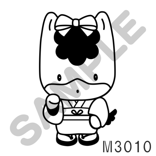 11 リボン・モノトーン-M3010